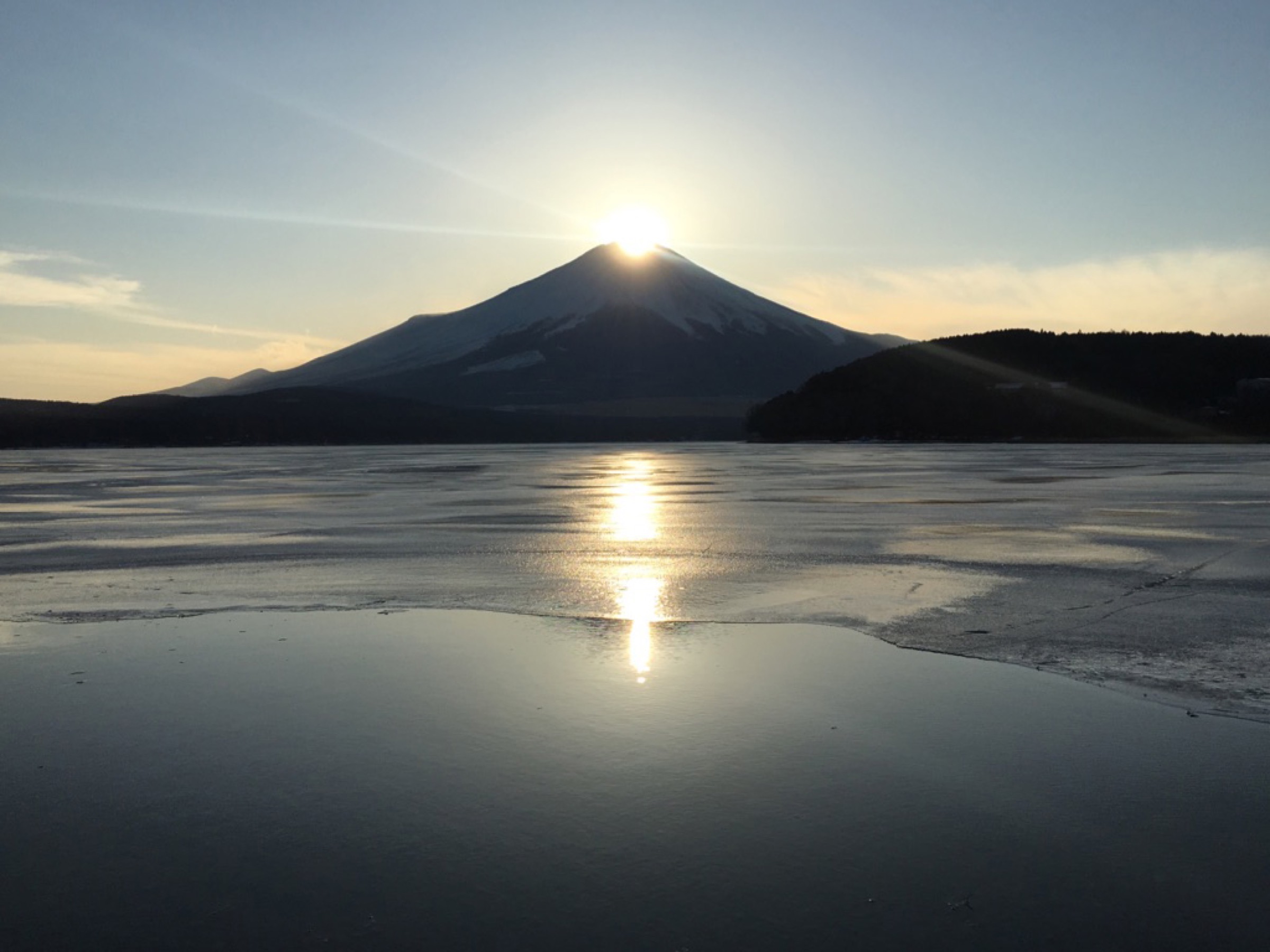 富士山と山中湖